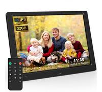 KECAG 10.1 Inch Digital Picture Frame with 32GB USB Flash Drive, 1920x1080 HD IPS Screen Digital Photo Frame, Motion Sensor, Video, Music, Share Moments via SD Card or USB, with Remote Control, Black