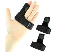 Kecartu 2 Pack Trigger Finger Splint, Finger Support Stabilizer with Aluminium Bar, Trigger Finger Brace Straightening Supports for Sprains, Injuries, Broken Finger Pain Relief, Breathable