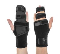 Kecartu Trigger Finger Splint, Adjustable Finger Brace for Middle, Index, Little or Ring Finger, Hand Wrist Support Brace for Arthritis, Mallet Finger, Broken, Joint Pain Relief (Right Hand)