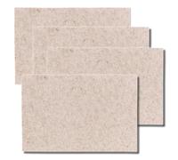 KECKU Design Felia (4 x 12325) Felia Table Set of 4 Felt, Beige, 45 x 30 x 2 cm