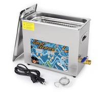 KECOOLKE 6L Large Capacity Ultrasonic Cleaner with Heating and Time Setting 180W Stainless Steel Professional Sound Cleaner for Cleaning Tool Watch Glasses