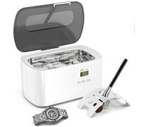 KECOOLKE Ultrasonic Cleaner 600ml Jewelry Sonic Cleaner with Digital Timer for Eyeglasses, Rings, Coins，Silver Ultrasonic Cleaner Solution for Gifts