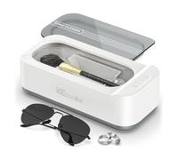KECOOLKE Ultrasonic Jewellery Cleaner Sonic Cleaning Machine | with Watch Stand Digital Timer for Eyeglasses, Rings, Coins，Dentures，Silver Solution for Gifts