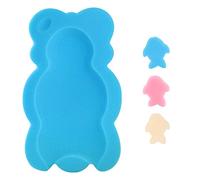 KECUCO Baby Bath Cushion Infant Sponge Mat, Toddler & Newborn Bath Pad - Blue