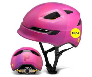 KED Children's Bicycle Helmet Pop K-FIT Grid Lock Integrated LED Rear Light MIPS In-Mold Technology