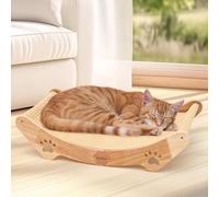 KEDAO Sisal Cat Scratcher Bed Scratching Posts for Indoor Cats Hammock Adults Kitty Curls Cat Scratcher Wooden Cats Furniture Scratching Pad