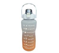 KEDAOLA 2L Sports Water Bottle with Straw, Leak-Proof, BPA-Free, Double Drinking Spout, Time Marker, Gym, Cycling, Running, Office, Outdoor, Travel