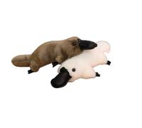 KEDAOLA 2Pcs Platypus Plush Dolls, Cute Realistic Animal Pillow, Animal Decorative Home Decoration for Bedroom Sofa Living Room (35cm)