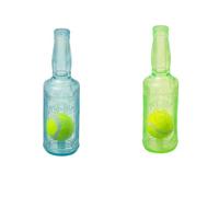KEDAOLA 2pcs Squeaky Dog Chew Toys, Indestructible Dog Toys with Tennis Ball,Durable Boredom Toy for Energetic Small Medium Large Pups (Blue and green)