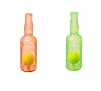 KEDAOLA 2pcs Squeaky Dog Chew Toys, Indestructible Dog Toys with Tennis Ball,Durable Boredom Toy for Energetic Small Medium Large Pups (Pink and green)