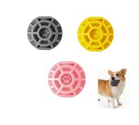 KEDAOLA 3pcs Squeaky Dog Chew Balls, Hollow Paw Print Interactive Treat Dispensing Toy Balls, Teeth Cleaning Boredom Relief Training Play Balls for Small Medium Large Dogs (Style A)