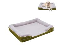 KEDAOLA 4PCS Large Dog Bed, Honeycomb Foam Sofa Couch Bed, Pet Bed with Removable Washable Cover for Small Medium Dogs and Cats (green,95×75cm)