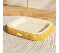 KEDAOLA Breathable Pet Cooling Bed, Raised Rim Summer Dog Cat Sleeping Cushion, Dual-Sided Washable Indoor Car Pet Mat for Pets Under (80×59 cm)
