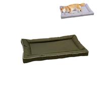 KEDAOLA Dog Crate Mattress, Waterproof Soft Kennel Pads Large, Summer Pet Sleeping Mattress Kennel, Pet Bed for Small Medium Large Dogs and Cats (dark green.,90 x 55cm)