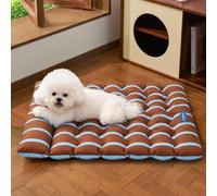 KEDAOLA Dual Sided Cat Mat, Universal Comfort Dog Bed Cushion, Soft Mat On the Go or in the Car, Water Repellent Reversible Pet Mattress for Small Medium Dogs Cats (Coffee-brown,75 × 51cm)