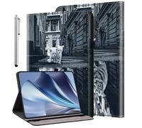 KEDBBAO Case for iPad Pro 12.9 inch 6th/5th/4th/3rd Generation 2022/2021/2020/2018 with Pencil Holder, Auto Wake/Sleep Flip Wallet Leather Shockproof Tablet Cover, Cat Tiger