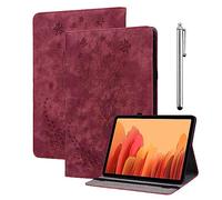 KEDBBAO Case for Lenovo Tab P12 12.7 Inch 2023, Multi-Angle Folio Flip PU Leather Protective Case with Pen Holder and Stand Function for Lenovo Tab P12 Case, Red