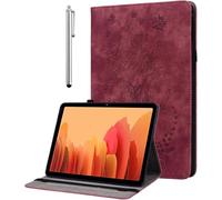 KEDBBAO Case for Samsung Galaxy Tab A11 / Tab A9 8.7-Inch 2025/2023, Multi-Angle Flip PU Leather Protective Cover with Stylus Holder for Galaxy Tab A11 Tablet Case, Red