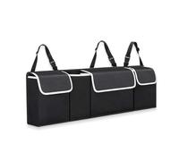 KEDDWE Car Boot Organiser for Citroen C3 Aircross 2018-2021, Multiple Compartments Large Capacity Hanging Organizer, Waterproof Foldable,A