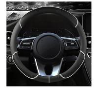 KEDDWE Car Steering Wheel Cover for Ford Puma K2 / Puma ST K2 2020 2021-2026, Universal leather anti-slip, Soft Grip, Steering Wheel Protector Cover, 37-38cm,O-B