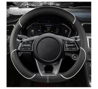 KEDDWE Car Steering Wheel Cover for Renault Trafic/Vauxhall/Opel Vivaro 2001-2025, Universal leather anti-slip, Soft Grip, Steering Wheel Protector Cover, 37-38cm,D-B