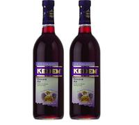 Kedem Concord Kal - Low Alcohol Red Grape Blended kiddush Wine, 750ml (Pack of 2)