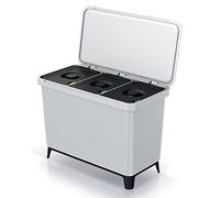 KEDEN 3x10L White Recycling Sorter System