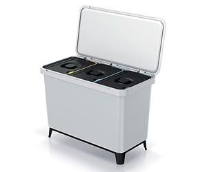 KEDEN 3x10L White Recycling Sorter System