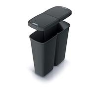 Waste bin Duo black/black 50L 55x25x57cm