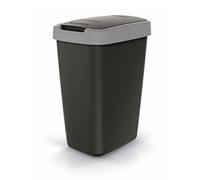 Keden COMPACTA Q 12 Litres Rubbish Bin Trash Garbage Can Recycling Bin (Black/grey)