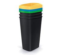 KEDEN Set of 3 Recycling Bins 45L Each