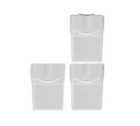 Keden SORTIBOX 3 x 20 Litre Wheelie Bin for Recycling Off White
