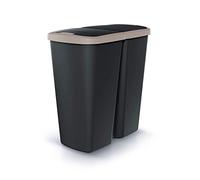 KEDEN Waste Bin with 2 Independent Lids 45L