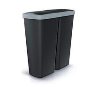 KEDEN Waste Bin with 2 Independent Lids 50L