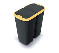 KEDEN Waste Bin with 2 Independent Lids 50L