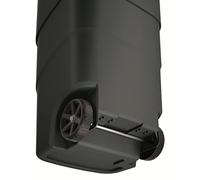 Keden Wheeler 110L Wheelie Bin Trash Can With Wheels And Lid Large Universal Garbage Litter Outdoor Sorting Recycling Plastic Black