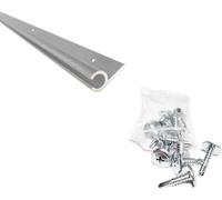 KEDER UK Awning C Rail Aluminium Channel Track for Campervan, Motorhome & Caravan - Anodised, Pre-Drilled with Stainless Steel Screws -1x120cm