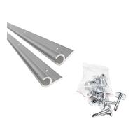 Keder Uk Campervan Motorhome Caravan Awning Anodized Aluminium Rail C Channel 2x1.2 metre Strips pre-drilled holes stainless steel screws from