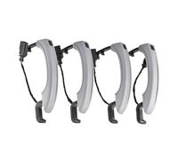 KEDFBTS Auto Door Handle Compatible with for Q7 2006 2007 2008 2009 2010 2011 2012 2013 2014 2015 Keyless Entry Exterior Door Handle 4Pcs OEM：4L0837205B 4L0837205A