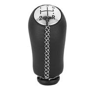 KEDFBTS Gear Selector Knob Compatible with Clio 2005 2006 2007 2008 2009 5 for Speed Gear Shift Knob Stick Head Car Handle Shift Knob Lever(White Line)