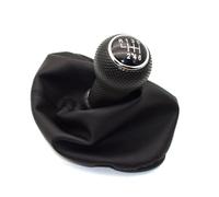 KEDFBTS Gear Selector Knob Compatible with Seat for Ibiza 2002 2003 2004 2005 2006 2007 2008 2009 2010 Car-Styling 5 for Speed Gear Stick Shift Knob Car Gearbox Lever(Black 6-Speed)