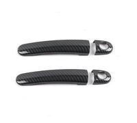 KEDFBTS Handle Trim Shell Compatible with Seat for Ibiza 2002 2003 2004 2005 2006 2007 2008 2009 2010 2011 2012 2013 2014 2015 2016 2017 Car Exterior Door Handle Cover(Carbon Texture 3)