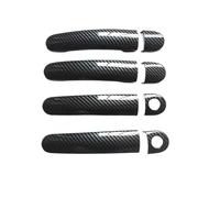 KEDFBTS Handle Trim Shell Compatible with Seat for Leon for 1M for MK1 Accessories Door Handle Cover Trim Handles Covers Imitation Carbon Fiber Handle Shell(4DK-2)