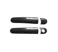 KEDFBTS Handle Trim Shell Compatible with Seat for Leon for 1M for MK1 Accessories Door Handle Cover Trim Handles Covers Imitation Carbon Fiber Handle Shell(2DK-1)
