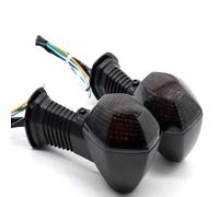 KEDFBTS Moto Indicator Light Compatible With Suzuki For DL1000 For V-Strom 2006 2007 2008 2009 2010 2011 2012 1 Pair Motorcycle Front Rear Turn Signal Indicator Light Lamp(Black)