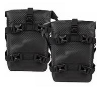 KEDFBTS Moto Pannier Motorcycle Waterproof Riding Side Pocket Large Capacity Bumper Storage Bag Placement Tail Hanging Saddlebag(Black,2pc)