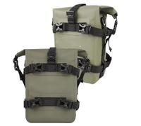 KEDFBTS Moto Pannier Universal Waterproof Motorcycle Saddlebag Riding Bag Side Pocket Large Capacity Bumper Storage Hanging Tail(Green,2)