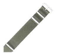 KEDFZY 18mm-22mm Wide, 26cm Long, Elastic Nylon Watch Strap, Unisex, Waterproof Sport Strap for a Comfortable Fit,Green,18mm