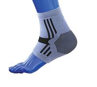 KEDLEY Ankle Support Sleeve | Premium Elasticated Compression Foot Sock | Aiding Rehabilitation, Joint Pain, Sprains, Strains and Arthritis | Protects Against Twisting and Rolling the Ankle (Large)