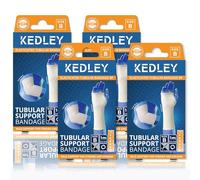 Kedley Elasticated Tubular Support Bandage, Reusable Stockinette for Wrist, Arm, Elbow & Knees, Breathable Mild Support for Strains, Sprains, Injury & Post-Surgical Recovery. 4Pack (4, Size B)